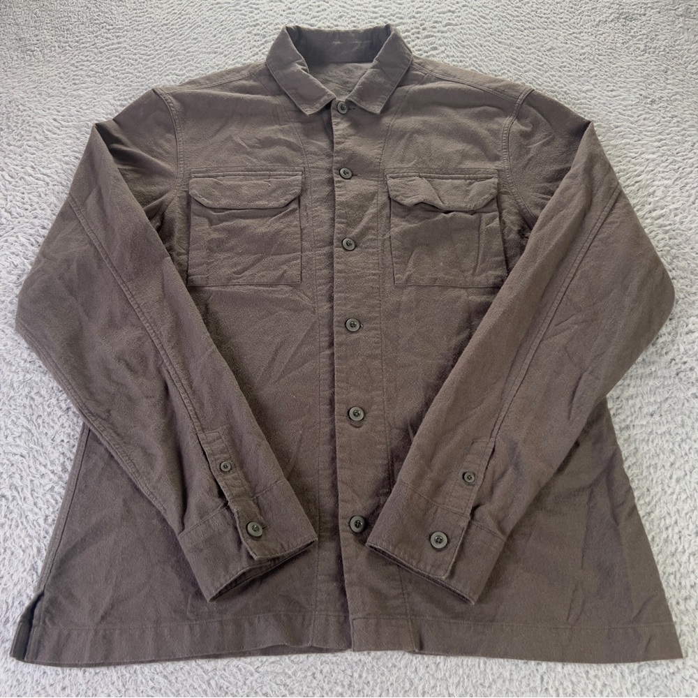 All Saints Guerra Long Sleeve Shirt Mens Medium Button Up Pocket Designer